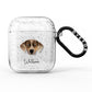 Catahoula Leopard Dog Personalised AirPods Glitter Case