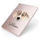 Catahoula Leopard Dog Personalised Apple iPad Case on Rose Gold iPad Side View