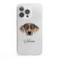 Catahoula Leopard Dog Personalised iPhone 13 Pro Clear Bumper Case