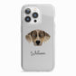 Catahoula Leopard Dog Personalised iPhone 13 Pro TPU Impact Case with White Edges
