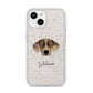 Catahoula Leopard Dog Personalised iPhone 14 Glitter Tough Case Starlight
