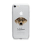 Catahoula Leopard Dog Personalised iPhone 7 Bumper Case on Silver iPhone