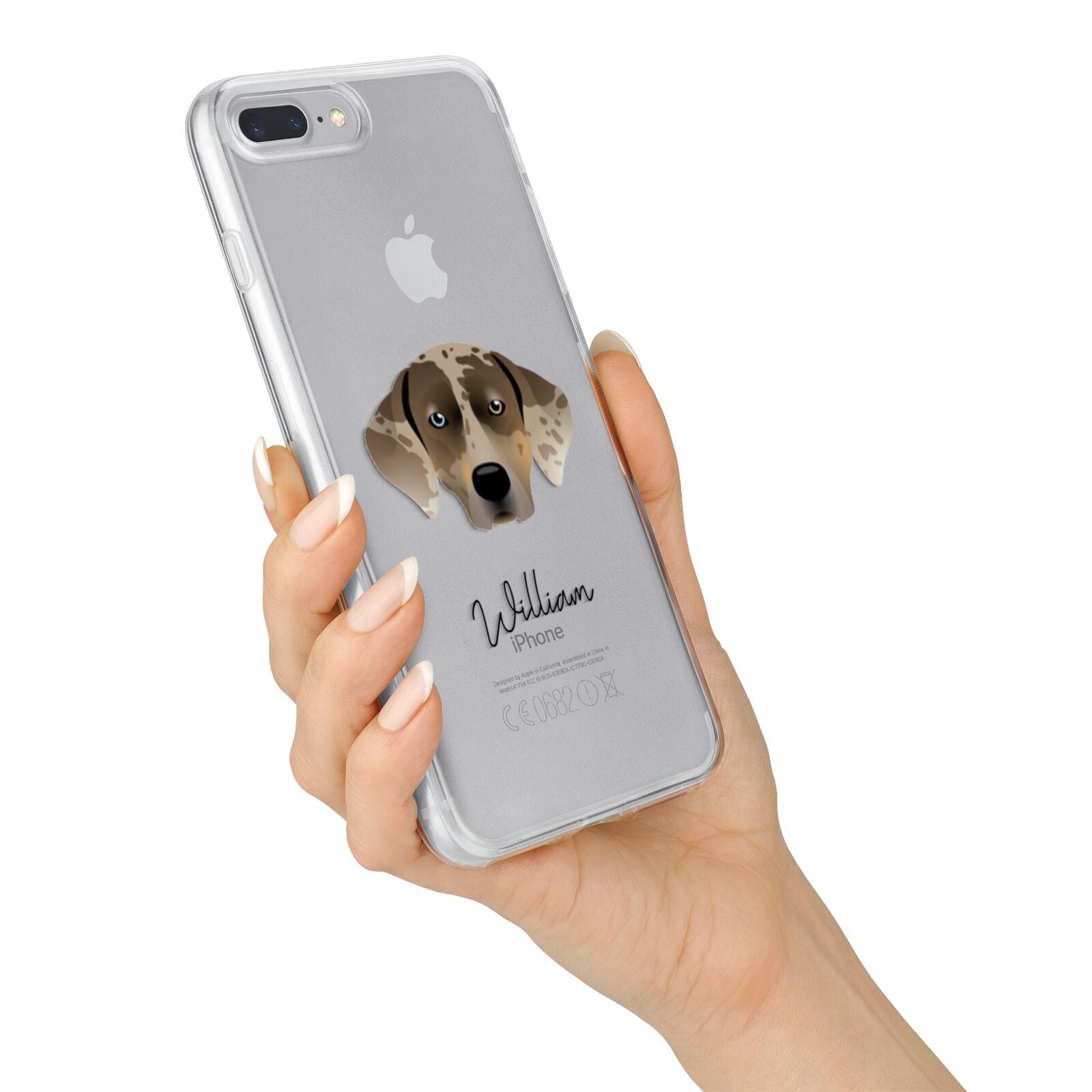 Catahoula Leopard Dog Personalised iPhone 7 Plus Bumper Case on Silver iPhone Alternative Image