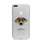 Catahoula Leopard Dog Personalised iPhone 7 Plus Bumper Case on Silver iPhone