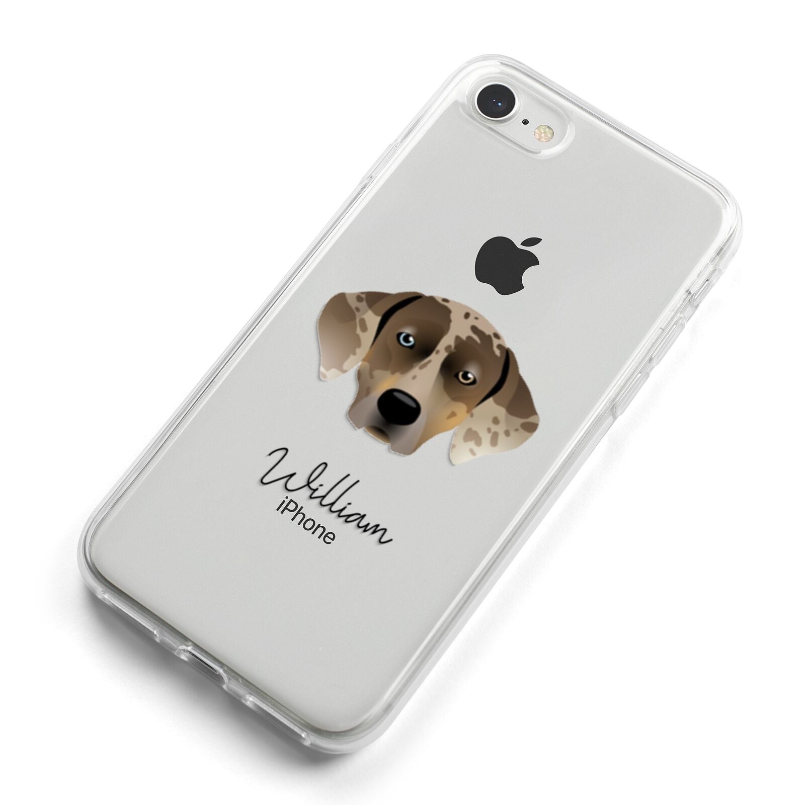 Catahoula Leopard Dog Personalised iPhone 8 Bumper Case on Silver iPhone Alternative Image