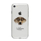 Catahoula Leopard Dog Personalised iPhone 8 Bumper Case on Silver iPhone