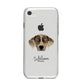 Catahoula Leopard Dog Personalised iPhone 8 Bumper Case on Silver iPhone