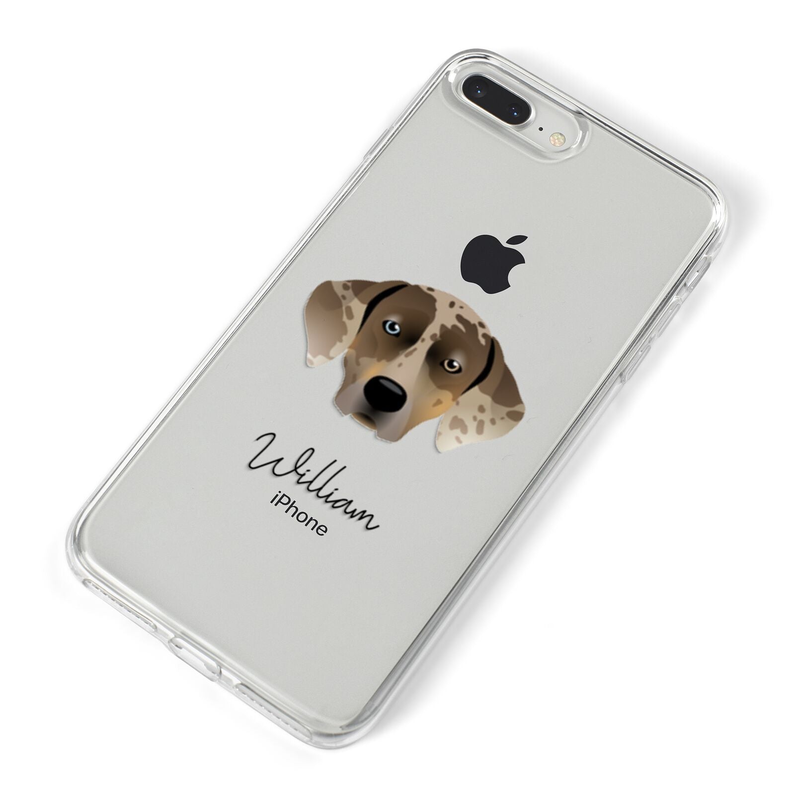 Catahoula Leopard Dog Personalised iPhone 8 Plus Bumper Case on Silver iPhone Alternative Image