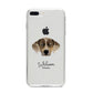 Catahoula Leopard Dog Personalised iPhone 8 Plus Bumper Case on Silver iPhone