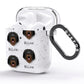 Catalan Sheepdog Icon with Name AirPods Glitter Case Side Image