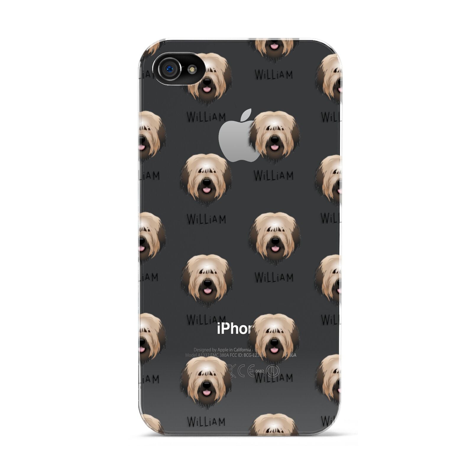 Catalan Sheepdog Icon with Name Apple iPhone 4s Case
