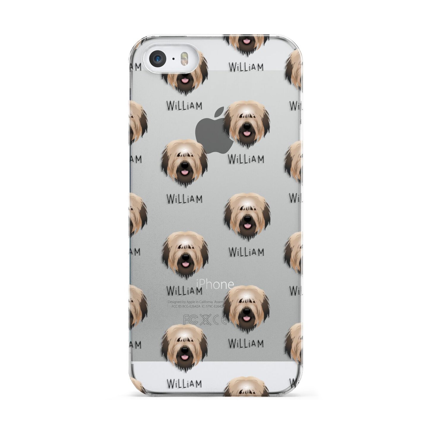 Catalan Sheepdog Icon with Name Apple iPhone 5 Case