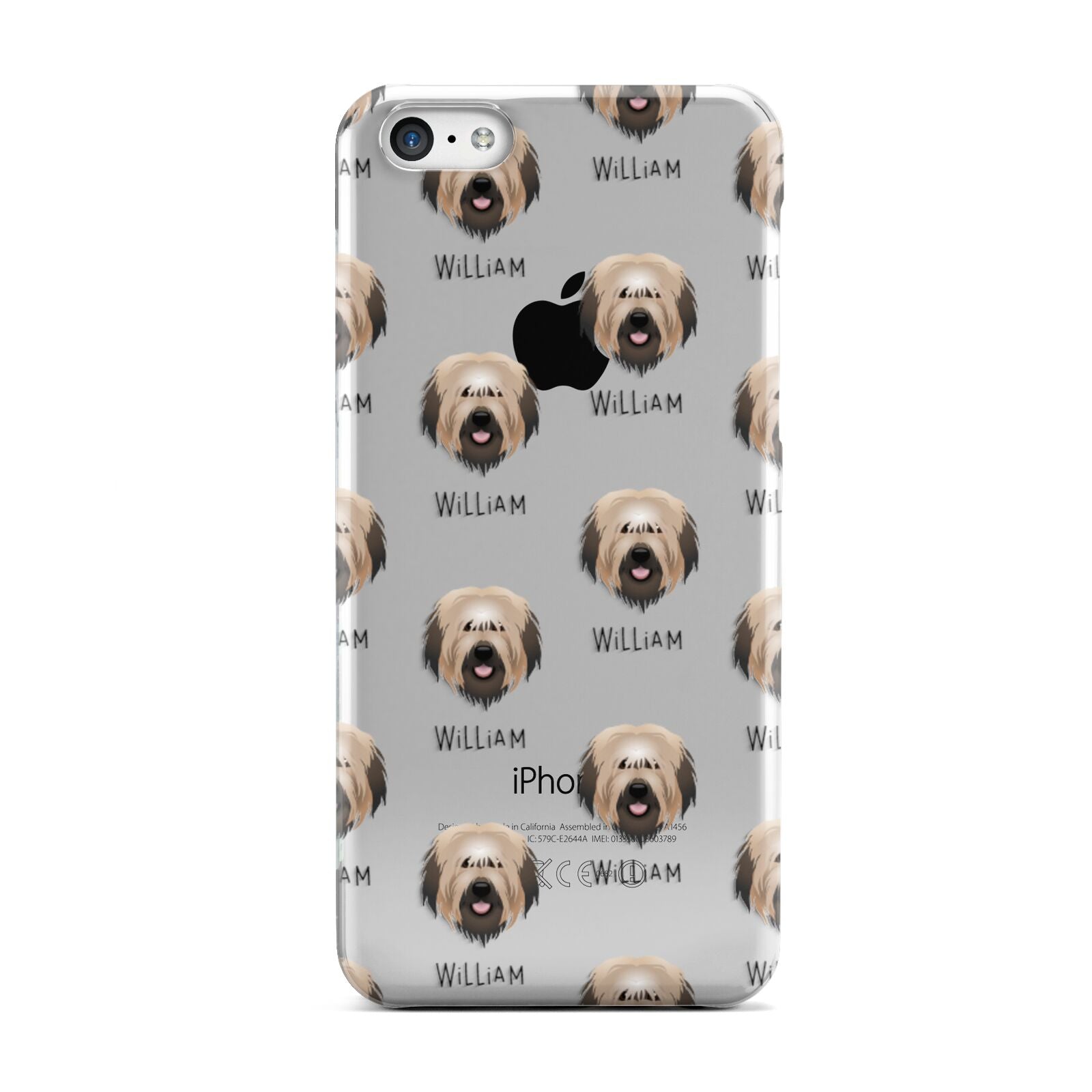 Catalan Sheepdog Icon with Name Apple iPhone 5c Case