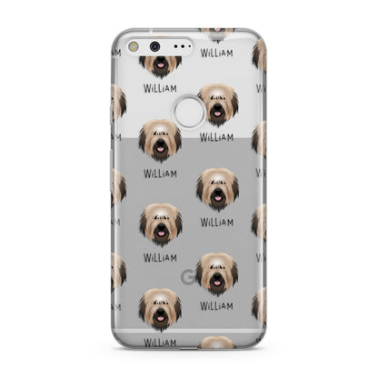 Catalan Sheepdog Icon with Name Google Pixel Case