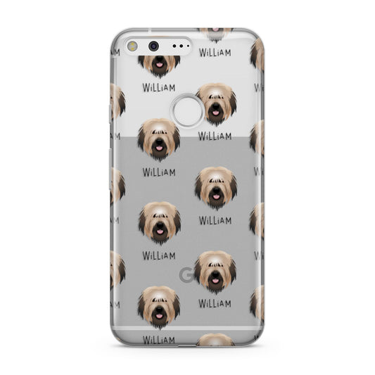 Catalan Sheepdog Icon with Name Google Pixel Case