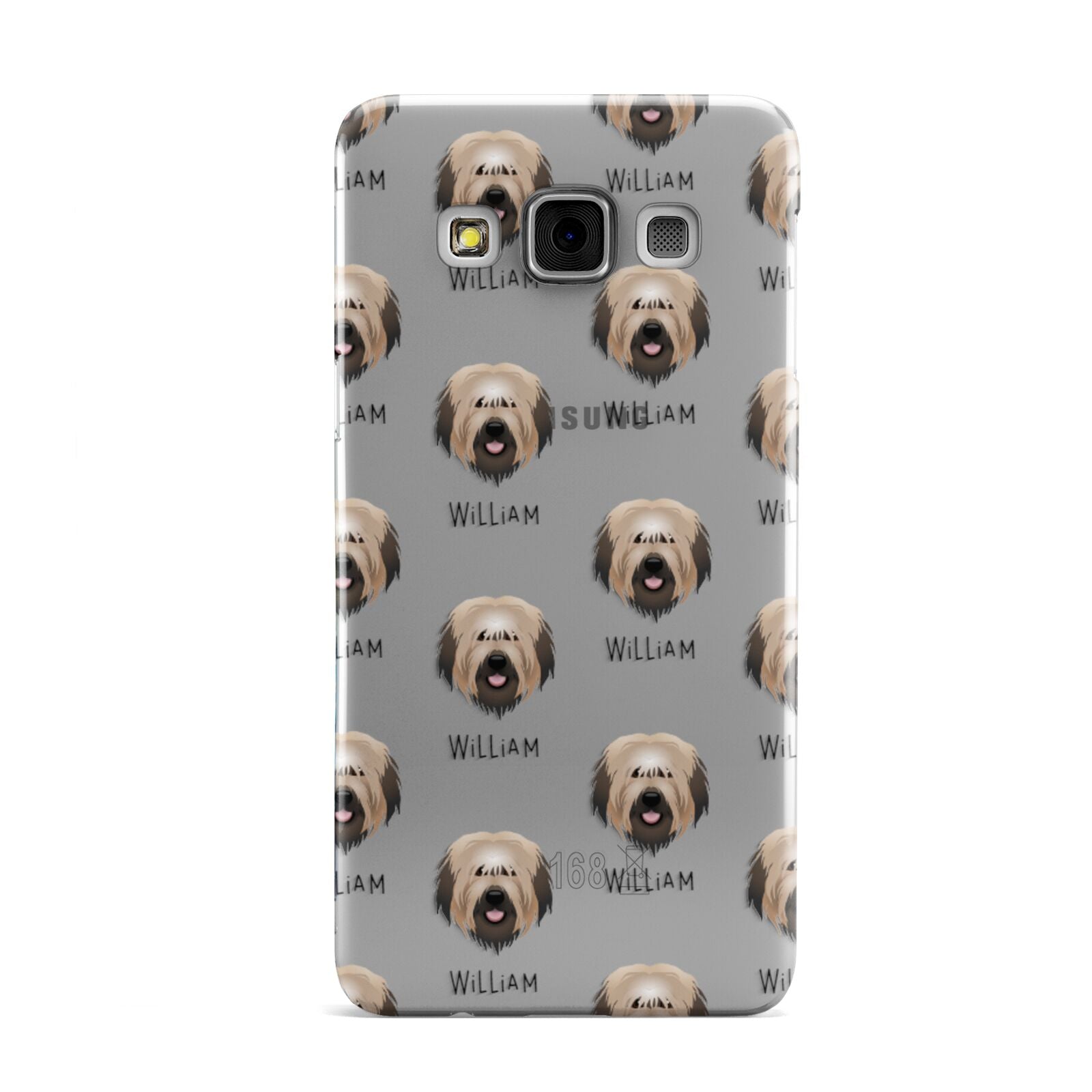 Catalan Sheepdog Icon with Name Samsung Galaxy A3 Case