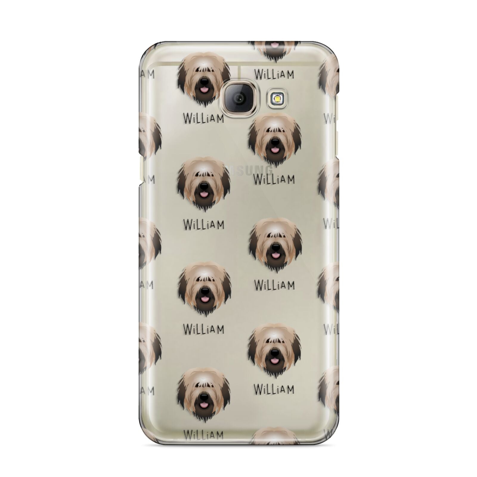 Catalan Sheepdog Icon with Name Samsung Galaxy A8 2016 Case