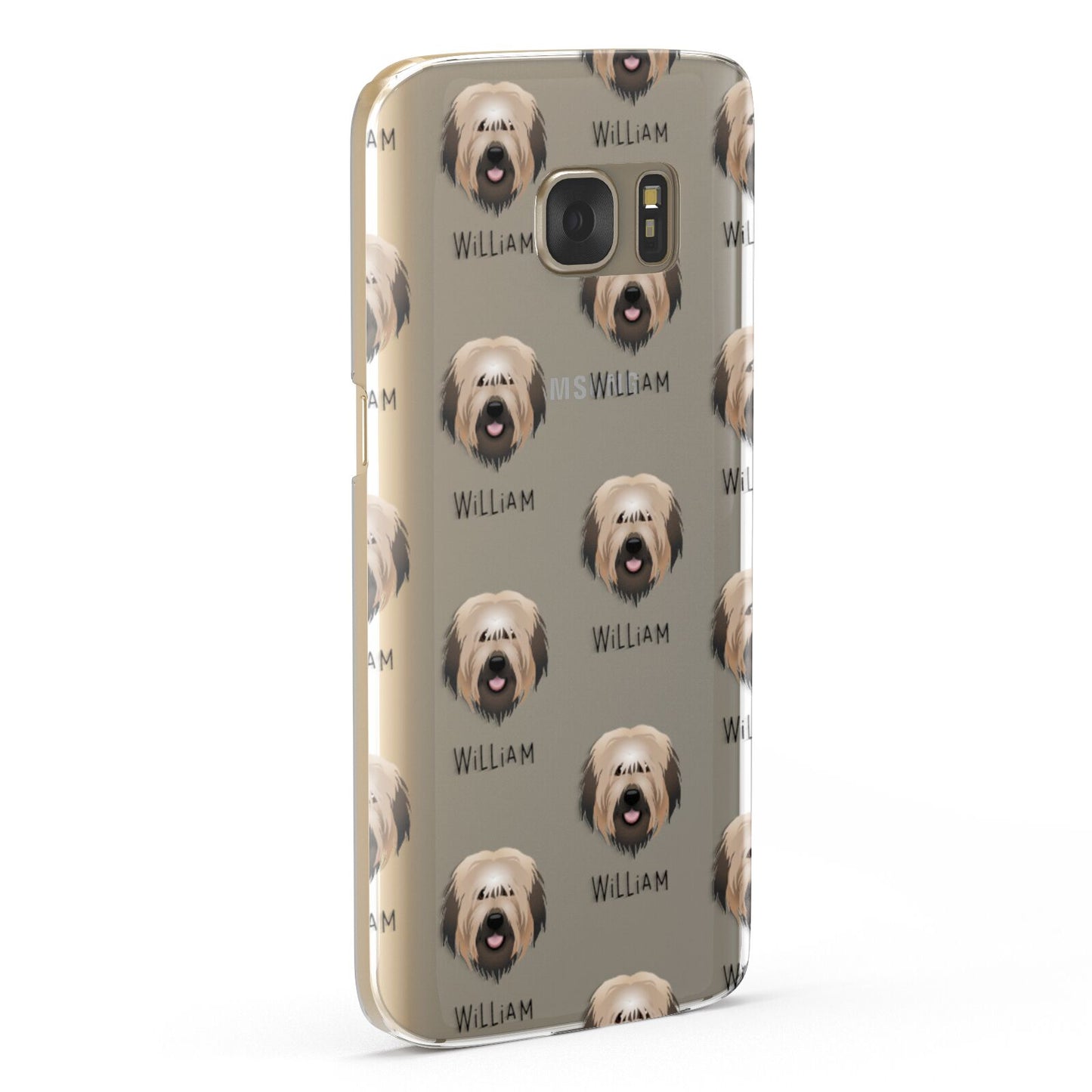 Catalan Sheepdog Icon with Name Samsung Galaxy Case Fourty Five Degrees