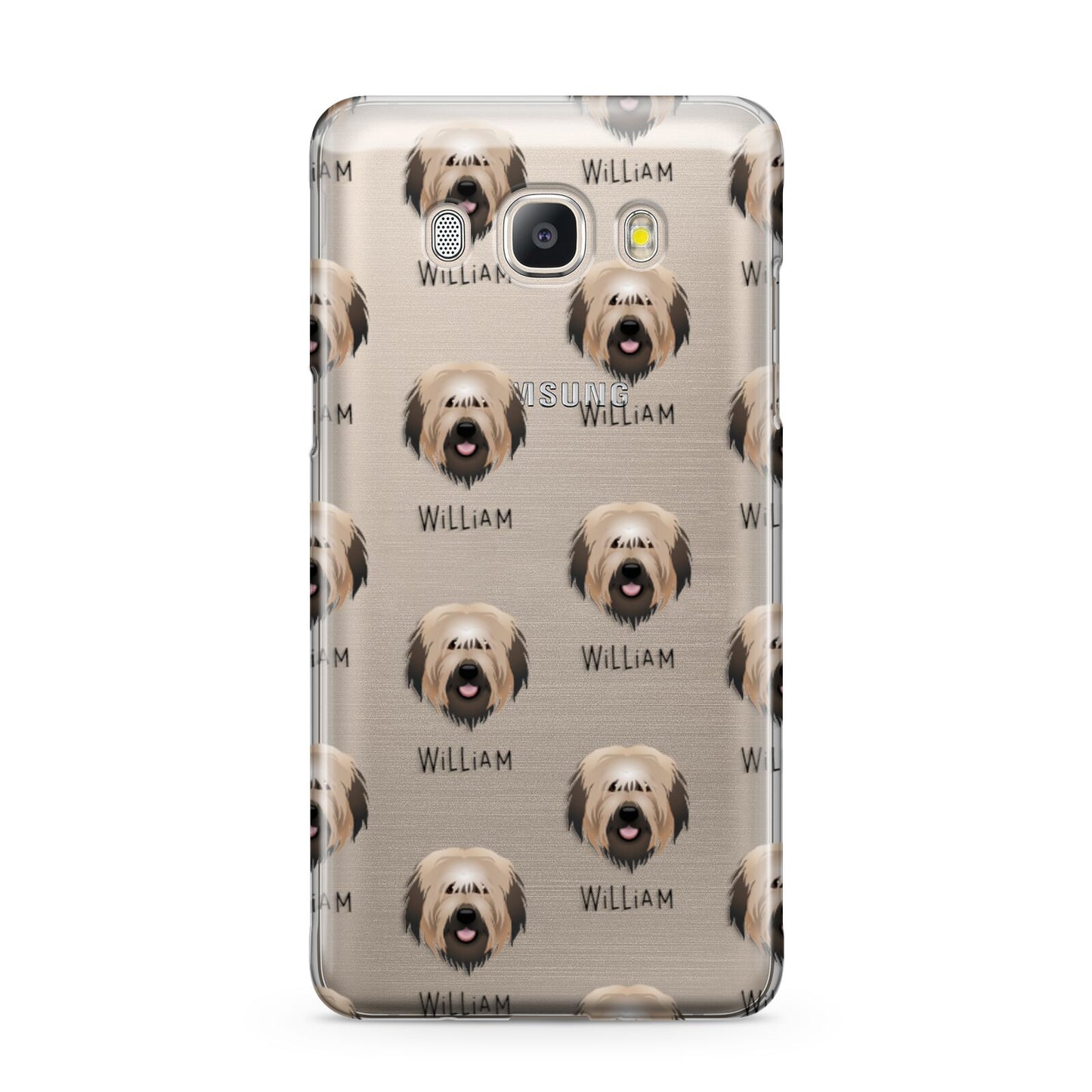 Catalan Sheepdog Icon with Name Samsung Galaxy J5 2016 Case