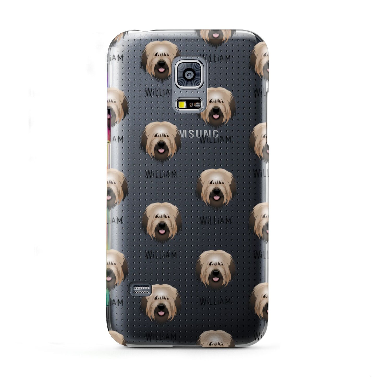 Catalan Sheepdog Icon with Name Samsung Galaxy S5 Mini Case
