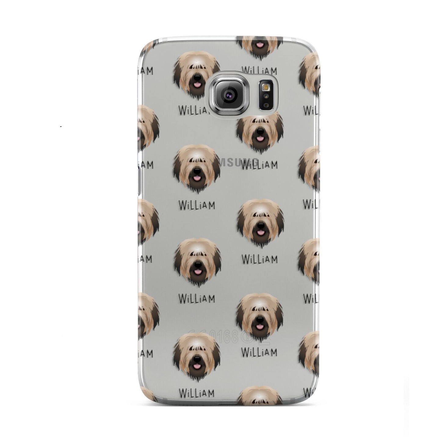 Catalan Sheepdog Icon with Name Samsung Galaxy S6 Case