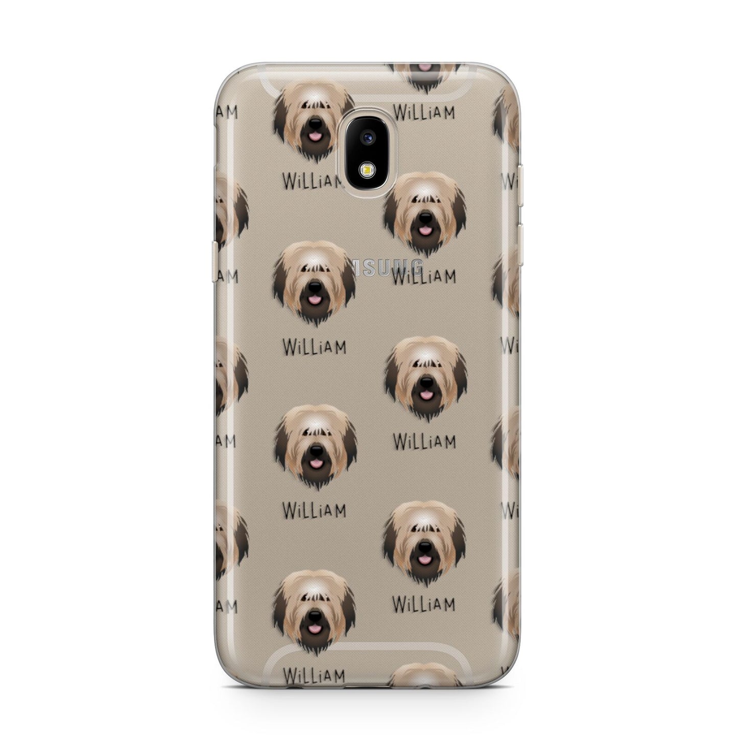 Catalan Sheepdog Icon with Name Samsung J5 2017 Case