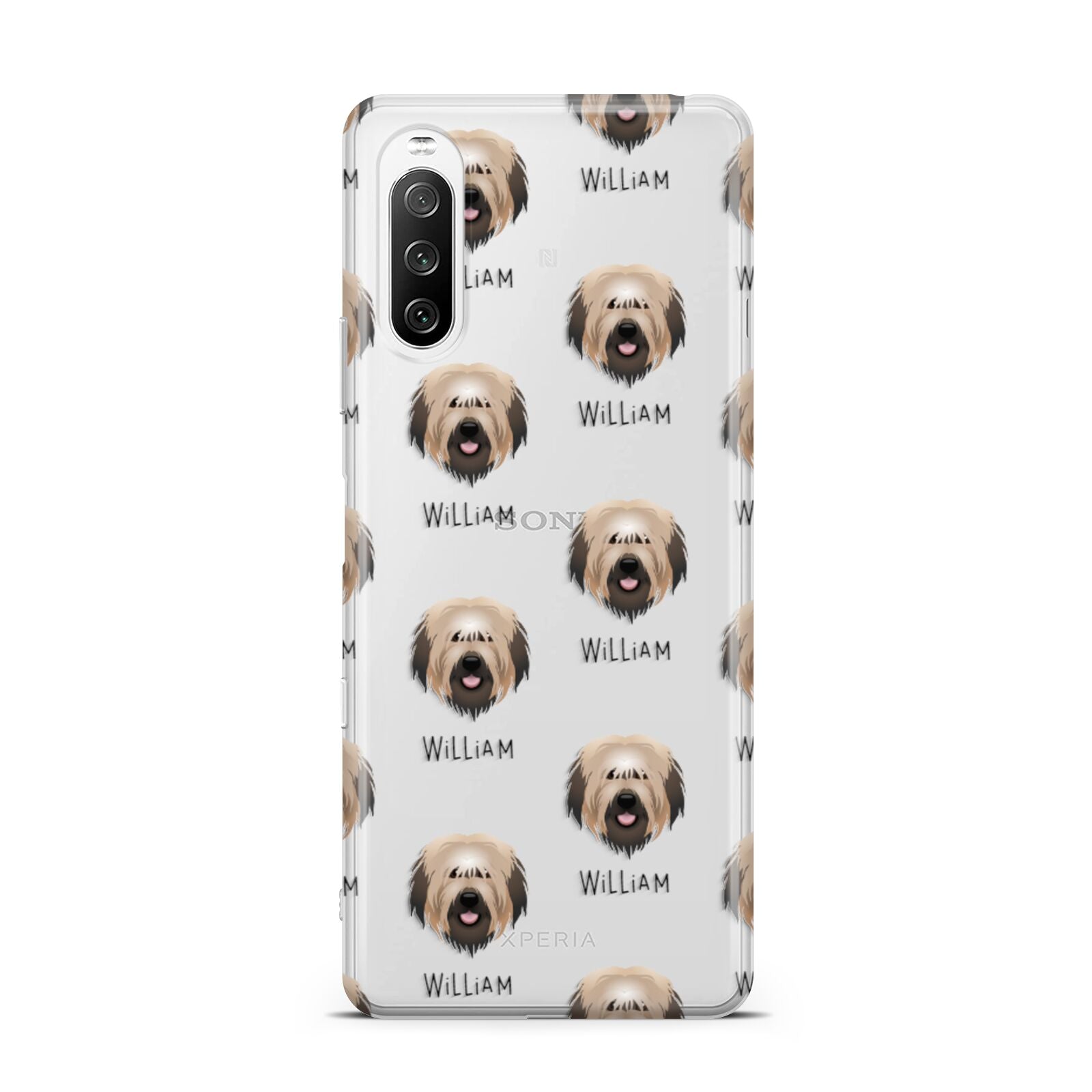 Catalan Sheepdog Icon with Name Sony Xperia 10 III Case