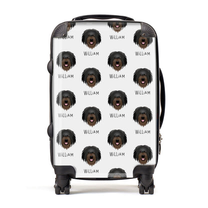 Catalan Sheepdog Icon with Name Suitcase