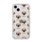 Catalan Sheepdog Icon with Name iPhone 14 Plus Clear Tough Case Starlight