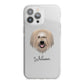 Catalan Sheepdog Personalised iPhone 13 Pro Max TPU Impact Case with White Edges