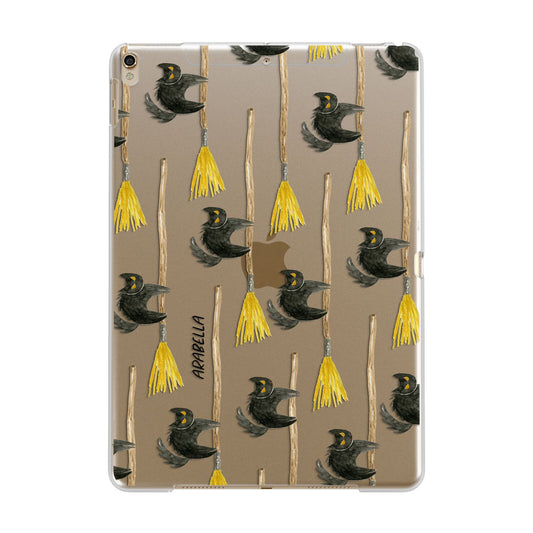 Cats on Broomsticks Halloween Apple iPad Gold Case