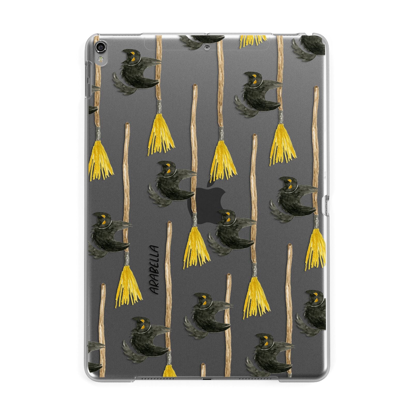 Cats on Broomsticks Halloween Apple iPad Grey Case