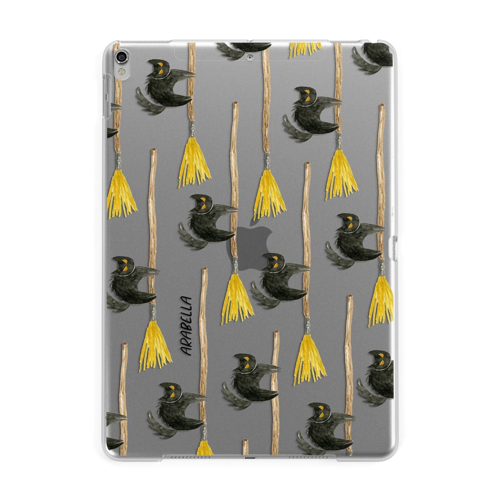 Cats on Broomsticks Halloween Apple iPad Silver Case