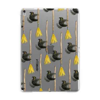 Cats on Broomsticks Halloween Apple iPad Silver Case