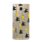 Cats on Broomsticks Halloween Samsung Galaxy A7 2016 Case on gold phone