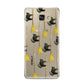 Cats on Broomsticks Halloween Samsung Galaxy A9 2016 Case on gold phone