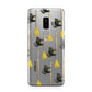 Cats on Broomsticks Halloween Samsung Galaxy S9 Plus Case on Silver phone