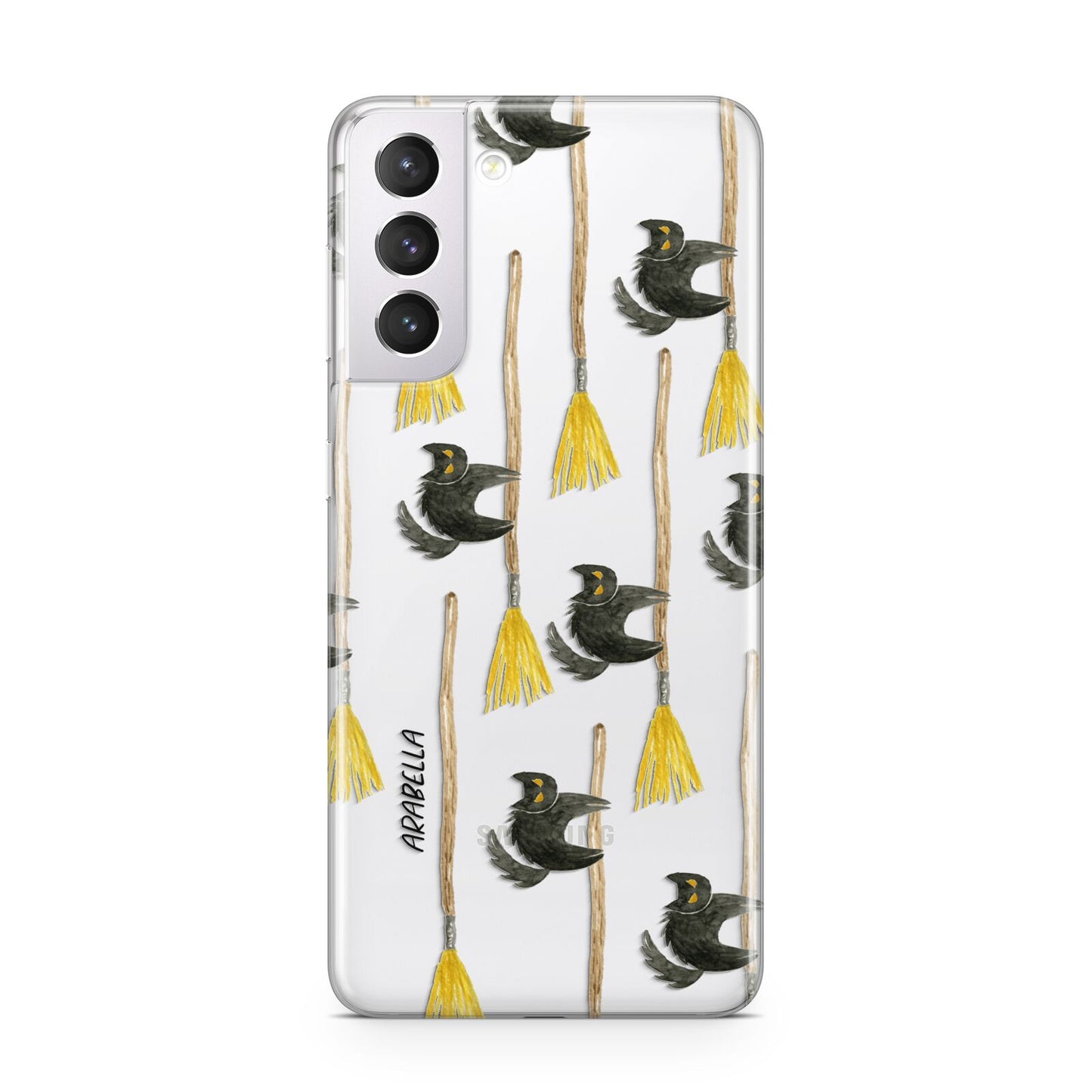 Cats on Broomsticks Halloween Samsung S21 Case