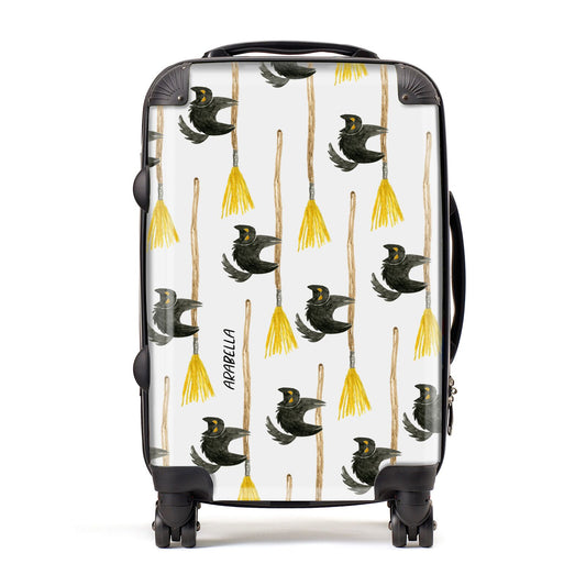 Cats on Broomsticks Halloween Suitcase