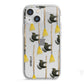Cats on Broomsticks Halloween iPhone 13 Mini TPU Impact Case with White Edges