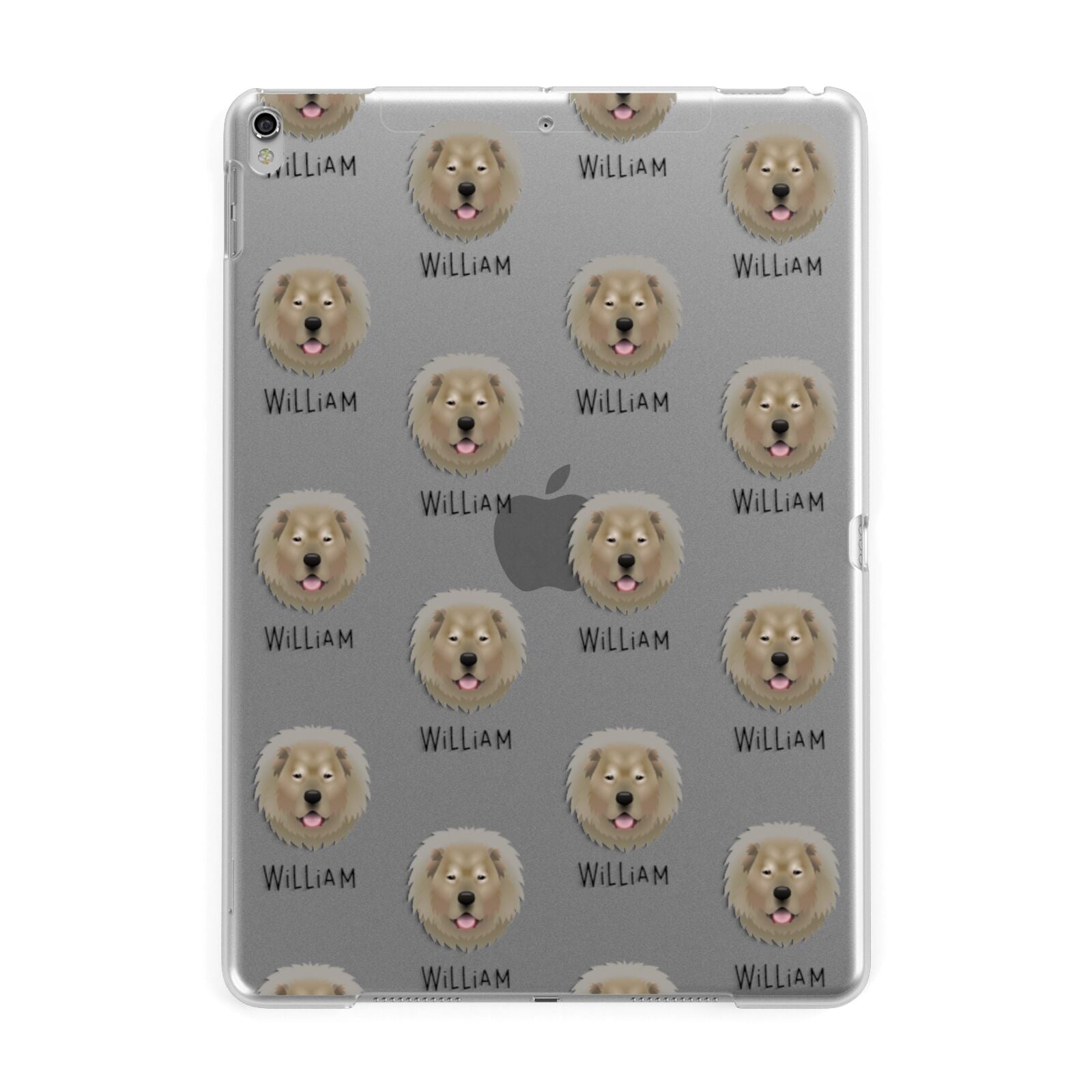 Causasian Shepherd Icon with Name Apple iPad Silver Case