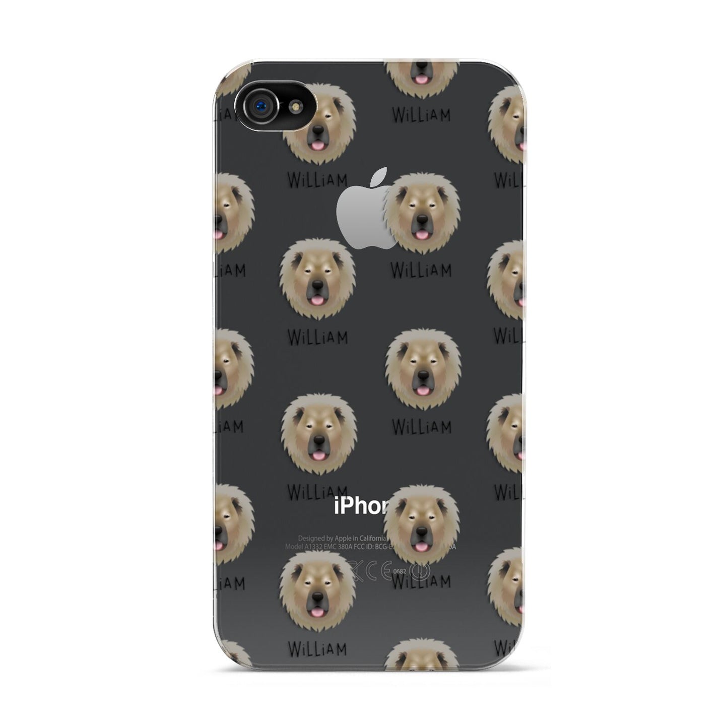 Causasian Shepherd Icon with Name Apple iPhone 4s Case