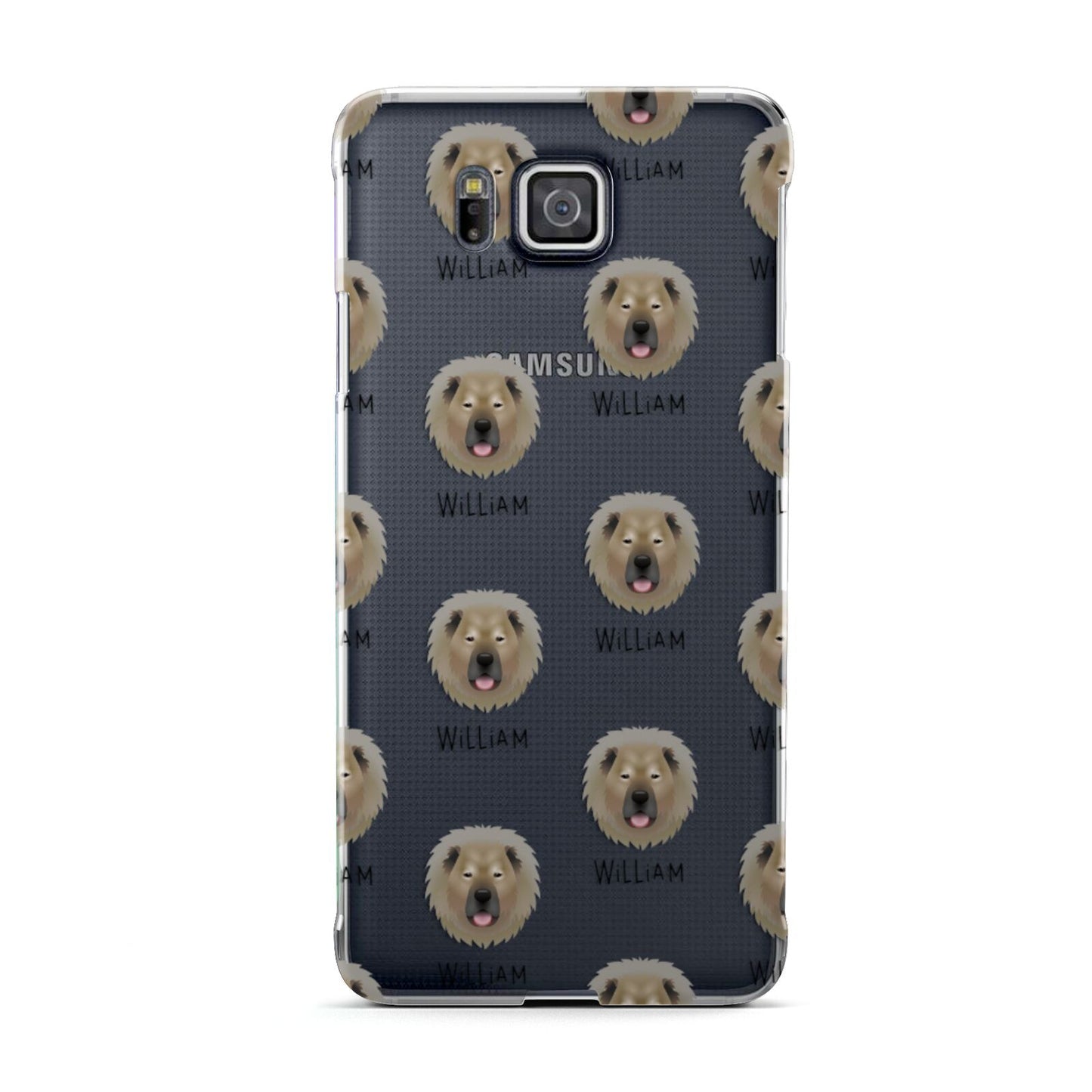 Causasian Shepherd Icon with Name Samsung Galaxy Alpha Case