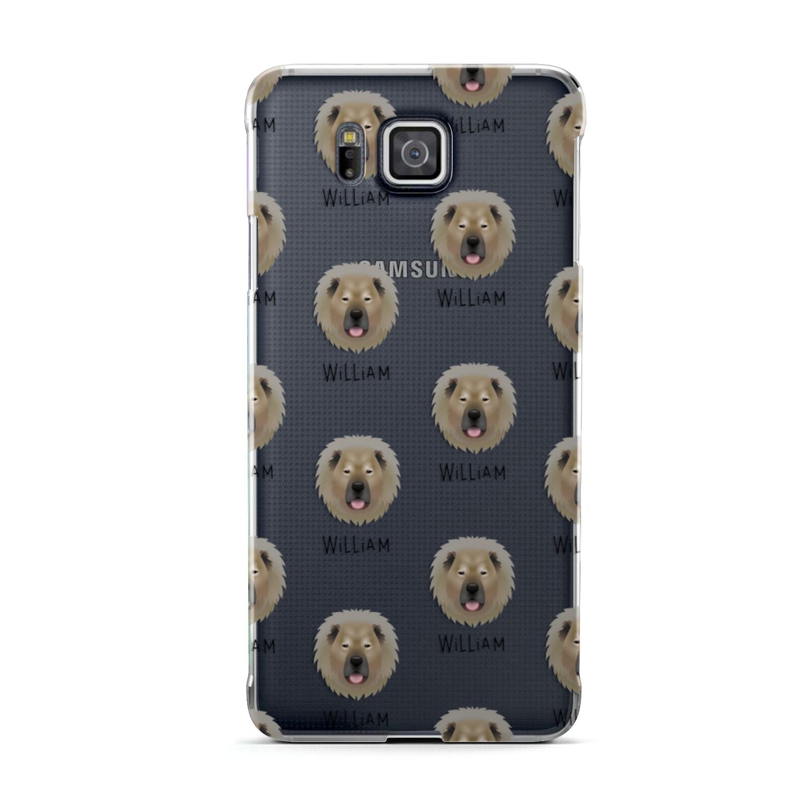 Causasian Shepherd Icon with Name Samsung Galaxy Alpha Case