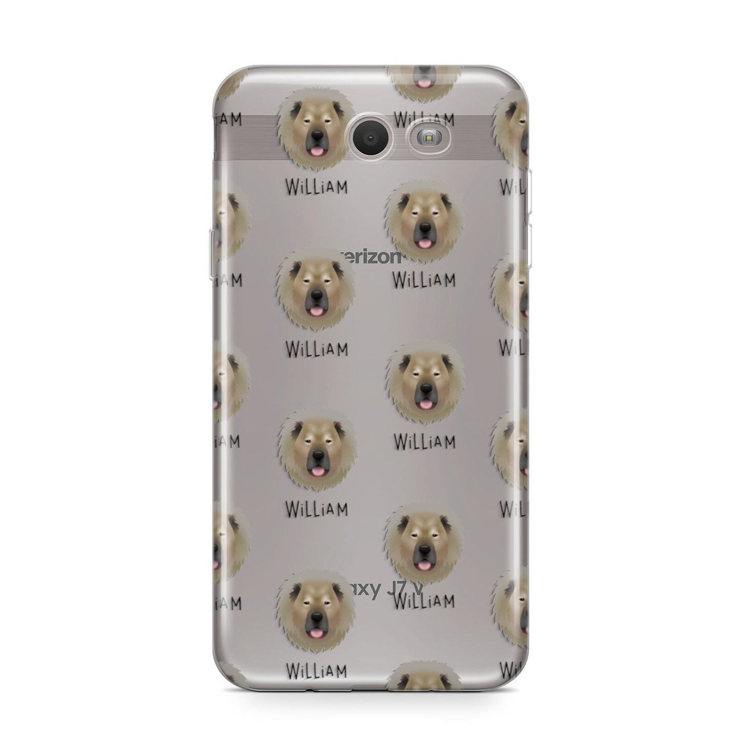 Causasian Shepherd Icon with Name Samsung Galaxy J7 2017 Case