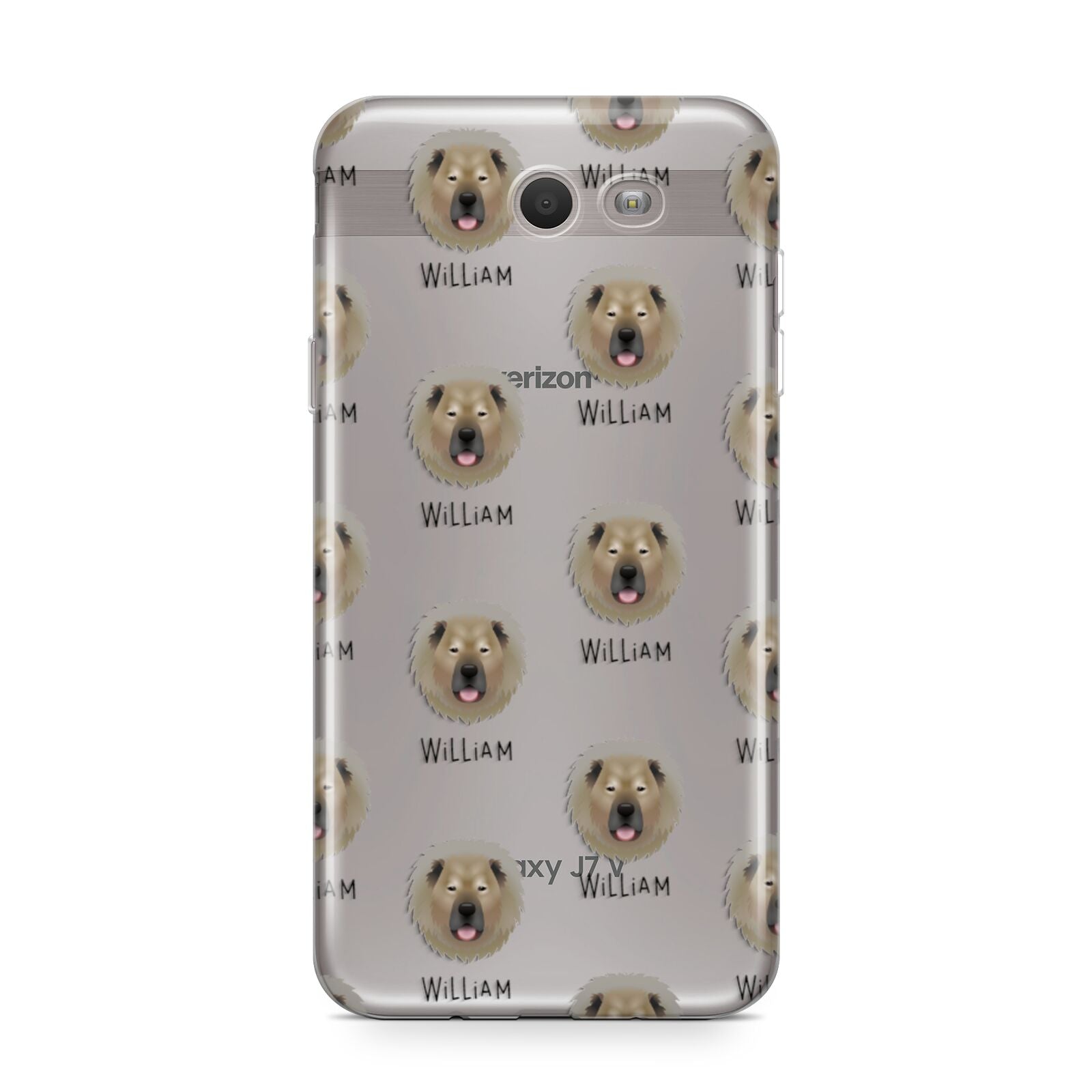 Causasian Shepherd Icon with Name Samsung Galaxy J7 2017 Case