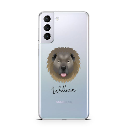 Causasian Shepherd Personalised Samsung S21 Plus Phone Case