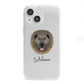 Causasian Shepherd Personalised iPhone 13 Mini Clear Bumper Case