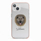 Causasian Shepherd Personalised iPhone 13 TPU Impact Case with Pink Edges