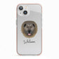 Causasian Shepherd Personalised iPhone 13 TPU Impact Case with Pink Edges